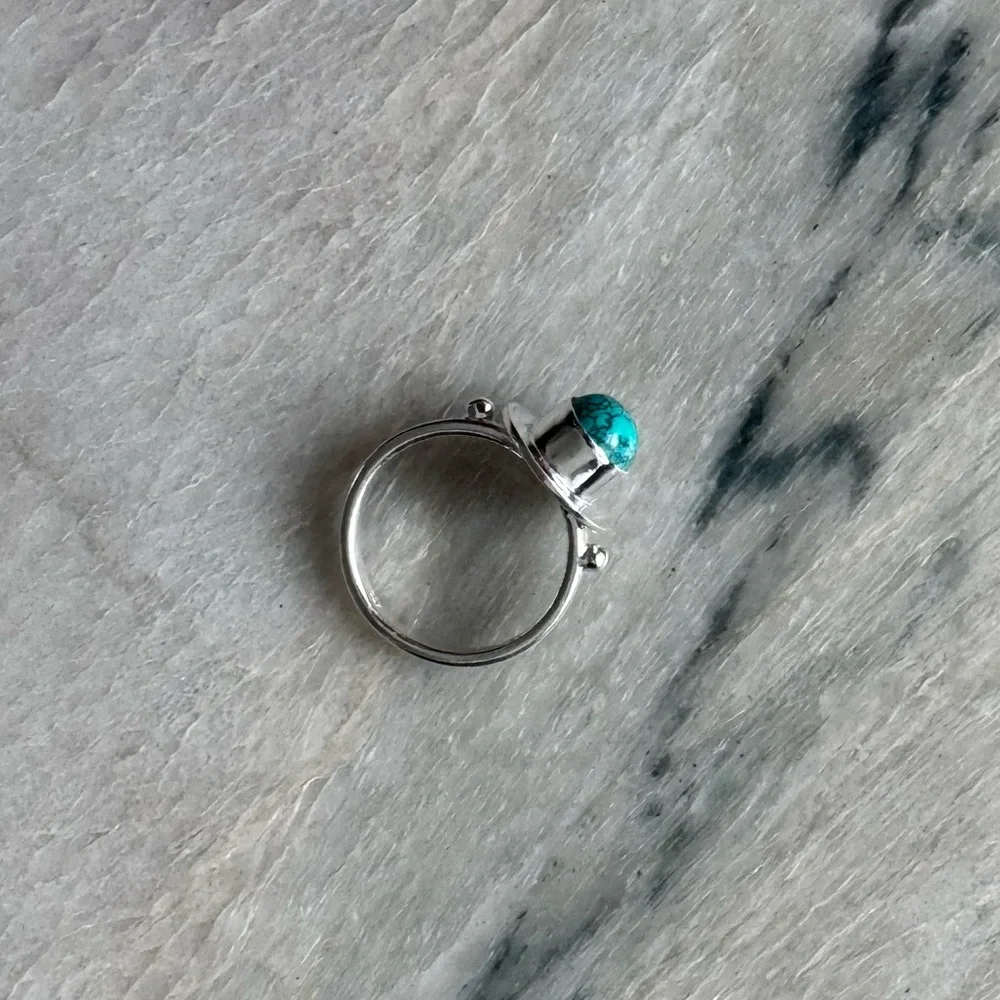 NWOT Sundance Life’s Circle Ring, Turquoise, Sterling Silver
